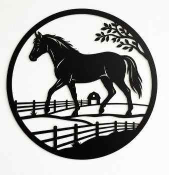 Horse Farmhouse Wall Art