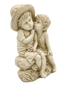 Boy and Girl Statue