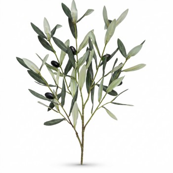 48CM SINGLE OLIVE SPRAY