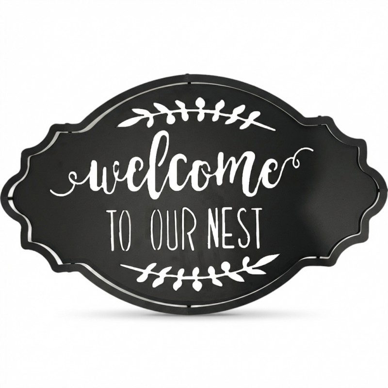 WELCOME TO OUR NEST SIGN - Image 1