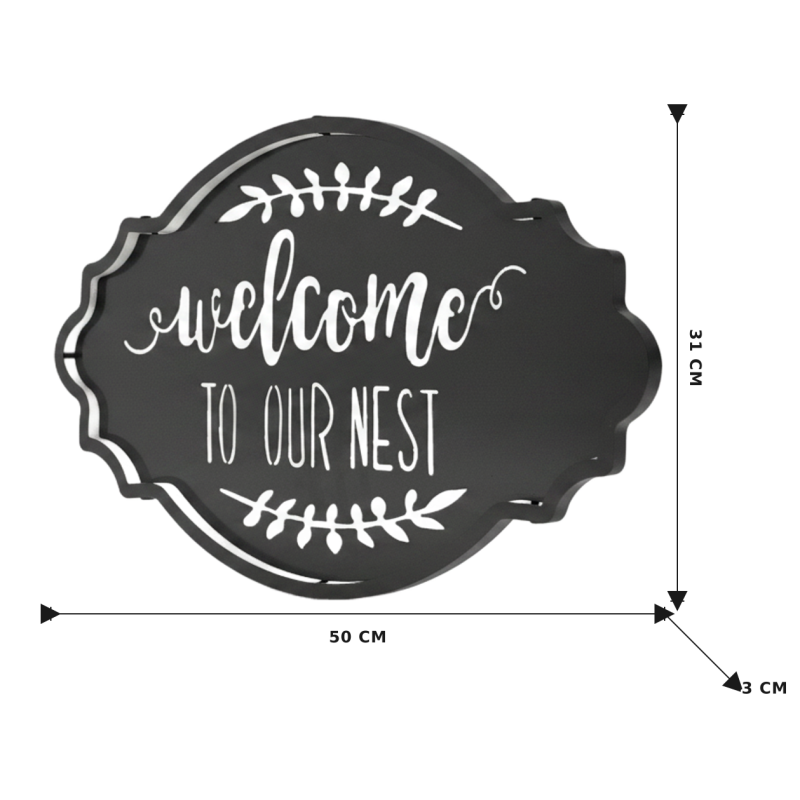 WELCOME TO OUR NEST SIGN - Image 5