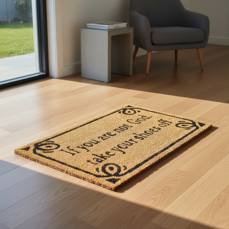 IF YOU ARE NOT GOD  TAKE YOUR SHOES OFF DOORMAT - Image 5