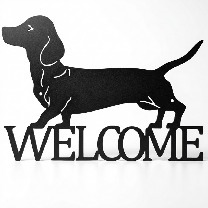 WELCOME DACHSHUND WALL ART - Image 1