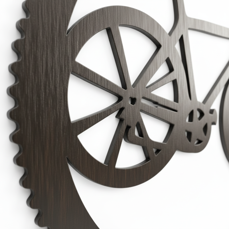 BIKE AND COG ROUND WALL ART - Image 5