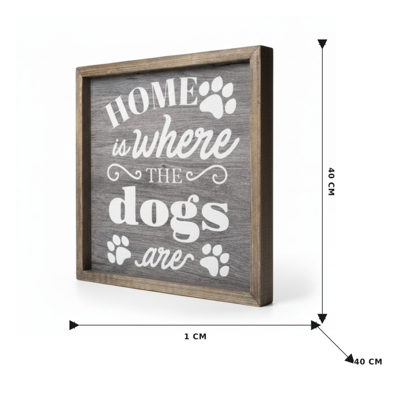 HOME IS WHERE THE DOGS ARE WALL ART - Image 6