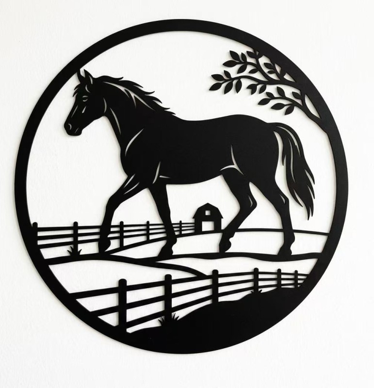 Horse Farmhouse Wall Art - Image 1