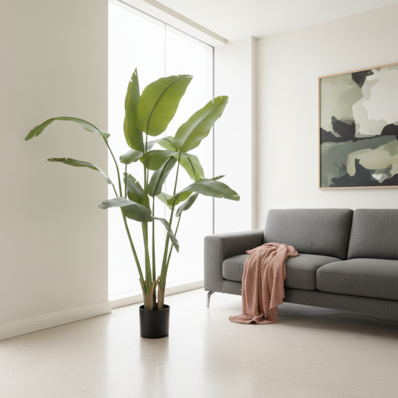 150CM STRELITZIA 8 LEAVES - Image 9