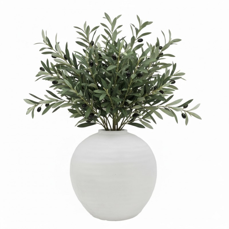 48CM SINGLE OLIVE SPRAY - Image 2