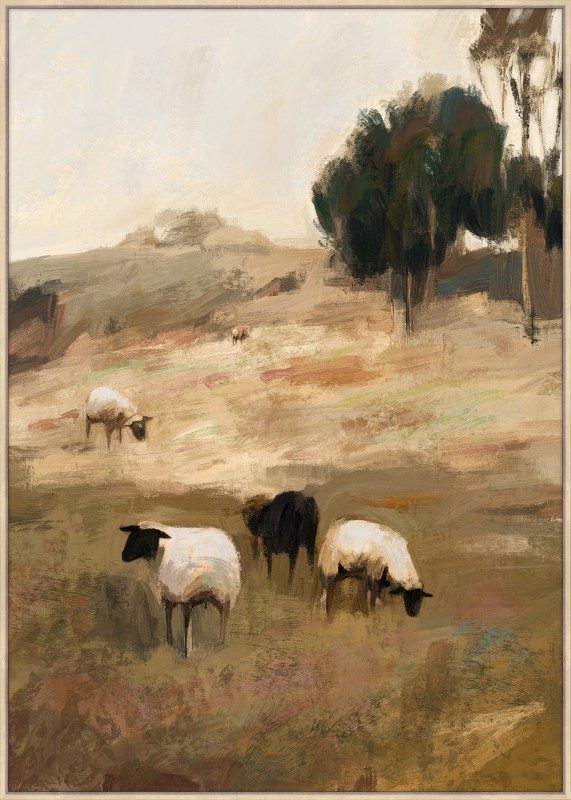 GRAZING SHEEP ARTWORK - Image 1