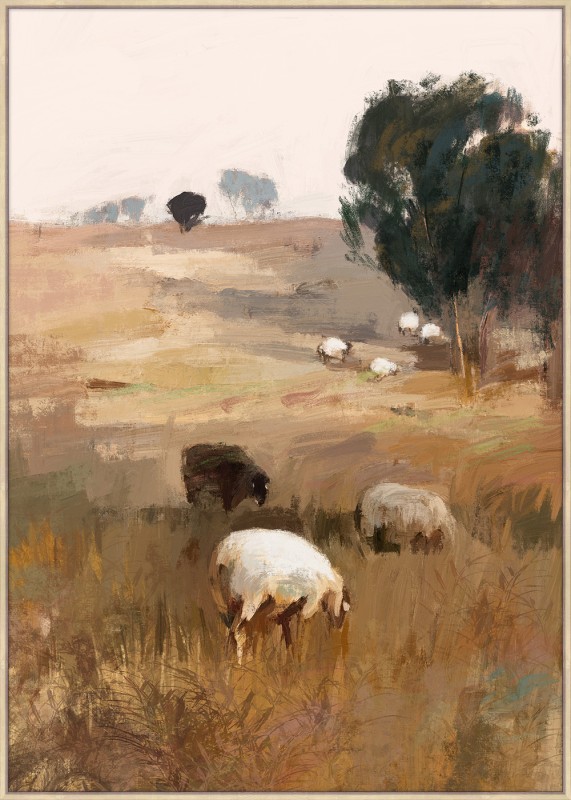 GRAZING SHEEP ARTWORK - Image 1