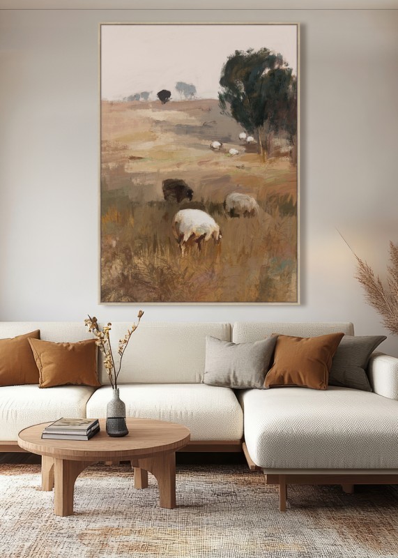 GRAZING SHEEP ARTWORK - Image 2